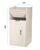 Alpine ALP476-WHI White 40 Gallon Wood Receptacle Enclosure with Drop Hole and Tray Shelf