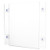 Alpine  ADI639-8511-6-WM-2PK 8.5"x 11" Clear Wall Mount Side-Loading Acrylic Sign Holders 12 Pack