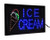 Alpine  ALP497-13-2pk 19" x 10" LED Rectangular Ice Cream Sign with Two Display Modes (2 pack)