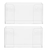 Alpine Single Box Capacity Acrylic Glove Dispenser 2 Pack - ADI902-01-2PK