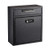 Alpine ADI631-05-BLK-KC-PKG Black Medium Drop Box Wall Mounted Locking Mail Box with Key and Combination lock with Suggestion Cards