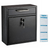 Alpine  ADI631-05-BLK-PKG Medium Ultimate Black Wall Mounted Mail Box with Suggestion Cards