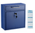 Alpine Medium Ultimate Blue Wall Mounted Mail Box with Suggestion Cards - ADI631-05-BLU-PKG