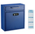 Alpine  ADI631-04-BLU-KC-PKG Blue Large Drop Box Wall Mounted Locking Mail Box with Key and Combination lock with Suggestion Cards