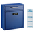 Alpine Blue Large Drop Box Wall Mounted Locking Mail Box with Key and Combination lock with Suggestion Cards - ADI631-04-BLU-KC-PKG