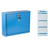 Alpine  ADI631-03-BLU-PKG Large Size Blue Steel Multi-Purpose Drop Box with Suggestion Cards