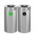 Alpine 27 Gallon Stainless Steel Compost Bin and Trash Can - ALP475-27-CO-T