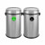 Alpine 17 Gallon Stainless Steel Indoor Compost and Trash Station with Swivel Lid - ALP470-65L-1-CO-T