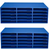 Alpine  ADI501-15-CP-BLU-2 9.5 in. x 29 in. Blue 15-Slot Paper Storage Desk Literature Organizer (2-Pack)