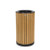 Alpine  ALP4400-01-CD Round, 32-Gallon Outdoor Trash Container with Slatted Recycled Plastic Panels - Cedar