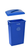 Alpine Blue Trash Can Recycle Bin and Paper Slotted Recycling Lid - ALP477-R-BLU-PKG3