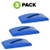 Alpine  ALP478-4-BLU-3pk Blue Recycling Slim Trash Can Paper Recycling Lid (3 pack)