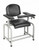 Alpine  ADI997-01-BLK Black Padded Phlebotomy Blood Drawing Chair