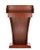 Alpine Wood Stand-Up Podium Lectern with Drawer, Cherry Wood Grain - ADI661-012-CH