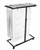Alpine Blueprint Steel Vertical Plan Center, Black with 6026 24 in. Aluminum Hanging Blueprint Clamps 100 Sheets (6 Pack) - ADI614-BLK-6026