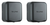 Alpine Hemlock Grey Commercial High Speed Stainless Steel Automatic Electric Hand Dryer 2 Pack - ALP400-10-GRY-2PK