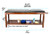 Alpine ADI996-03-MA Mahogany Wooden Exam Table with Full Shelf