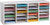 Alpine  ADI500-24-WHI-2PK Wood Adjustable 24 Compartment Literature Organizer, White 2 Pack