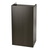 Alpine Black Wood Mobile Presentation Lectern Stand with Shelves with Black Presentation Stand Podium Lectern Cover - ADI661-07-BLK-PKG
