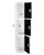 Alpine  ADI629-203-BLK-4PK 72 in. x 12 in. x 12 in. Triple-Compartment Steel Tier Key Lock Storage Locker in Black (4-Pack)