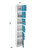 Alpine  ADI629-206-BLU-4PK 72 in. x 12 in. x 12 in. 6-Compartment Steel Tier Key Lock Storage Locker in Blue (4-Pack)