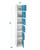 Alpine ADI629-206-BLU-4PK 72 in. x 12 in. x 12 in. 6-Compartment Steel Tier Key Lock Storage Locker in Blue (4-Pack)