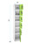 Alpine  ADI629-206-GRN-4PK 72 in. x 12 in. x 12 in. 6-Compartment Steel Tier Key Lock Storage Locker in Green (4-Pack)