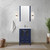 Lexora LV341824SE00000 Volez 24 inch W Navy Blue Bath Vanity Cabinet