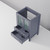 Lexora LV341824SB00000 Volez 24 inch W Dark Grey Bath Vanity Cabinet