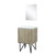 Lexora Lancy 24 inch W x 20 in D Rustic Acacia Bath Vanity Cabinet, White Quartz Top and 18 in Mirror