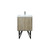 Lexora LLC24SKSOS000FCH Lancy 24 inch W x 20 in D Rustic Acacia Bath Vanity Cabinet, White Quartz Top and Chrome Faucet Set