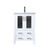 Lexora LVV24SA601 Volez 24 inch W White Bath Vanity Cabinet, White Ceramic Top, and Faucet Set