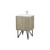 Lexora LLC24SKSOS000FRG Lancy 24 inch W x 20 in D Rustic Acacia Bath Vanity Cabinet, White Quartz Top and Rose Gold Faucet Set