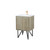 Lexora Lancy 24 inch W x 20 in D Rustic Acacia Bath Vanity Cabinet, White Quartz Top and Rose Gold Faucet Set