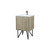 Lexora Lancy 24 inch W x 20 in D Rustic Acacia Bath Vanity Cabinet, Cultured Marble Top and Gun Metal Faucet Set