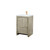 Lexora LVLF24SRA304 Lafarre 24 inch W x 20 in D Rustic Acacia Bath Vanity Cabinet, Cultured Marble Top and Rose Gold Faucet Set