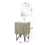Lexora Lancy 24 inch W x 20 in D Rustic Acacia Bath Vanity Cabinet, White Quartz Top, Rose Gold Faucet Set and 18 in Mirror