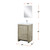 Lexora Lafarre 24 inch W x 20 in D Rustic Acacia Bath Vanity Cabinet, Cultured Marble Top, Chrome Faucet Set and 18 in Mirror