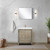 Lexora LVLF24SRA314 Lafarre 24 inch W x 20 in D Rustic Acacia Bath Vanity Cabinet, Cultured Marble Top, Rose Gold Faucet Set and 18 in Mirror