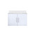 Lexora Geneva 30 in. W Glossy White Wall Mount Bath Vanity Cabinet and White Quartz Top