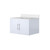 Lexora Geneva 30 in. W Glossy White Wall Mount Bath Vanity Cabinet and White Quartz Top
