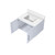 Lexora LVG30SM200 Geneva 30 in. W Glossy White Wall Mount Bath Vanity Cabinet and White Quartz Top