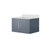 Lexora Geneva 30 in. W Dark Grey Wall Mount Bath Vanity Cabinet and White Quartz Top