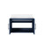 Lexora LVG30SE200 Geneva 30 in. W Navy Blue Wall Mount Bath Vanity Cabinet and White Quartz Top