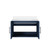 Lexora LVG30SE300 Geneva 30 in. W Navy Blue Wall Mount Bath Vanity Cabinet and Cultured Marble Top