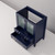 Lexora LV341830SE00000 Volez 30 inch W Navy Blue Bath Vanity Cabinet