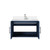 Lexora LVG30SE201 Geneva 30 in. W Navy Blue Wall Mount Bath Vanity Cabinet, White Quartz Top, and Faucet Set