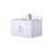 Lexora LVG30SM201 Geneva 30 in. W Glossy White Wall Mount Bath Vanity Cabinet, White Quartz Top, and Faucet Set