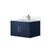 Lexora LVG30SE301 Geneva 30 in. W Navy Blue Wall Mount Bath Vanity Cabinet, Cultured Marble Top, and Faucet Set