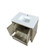 Lexora Lafarre 30 inch W x 20 in D Rustic Acacia Bath Vanity Cabinet and White Quartz Top